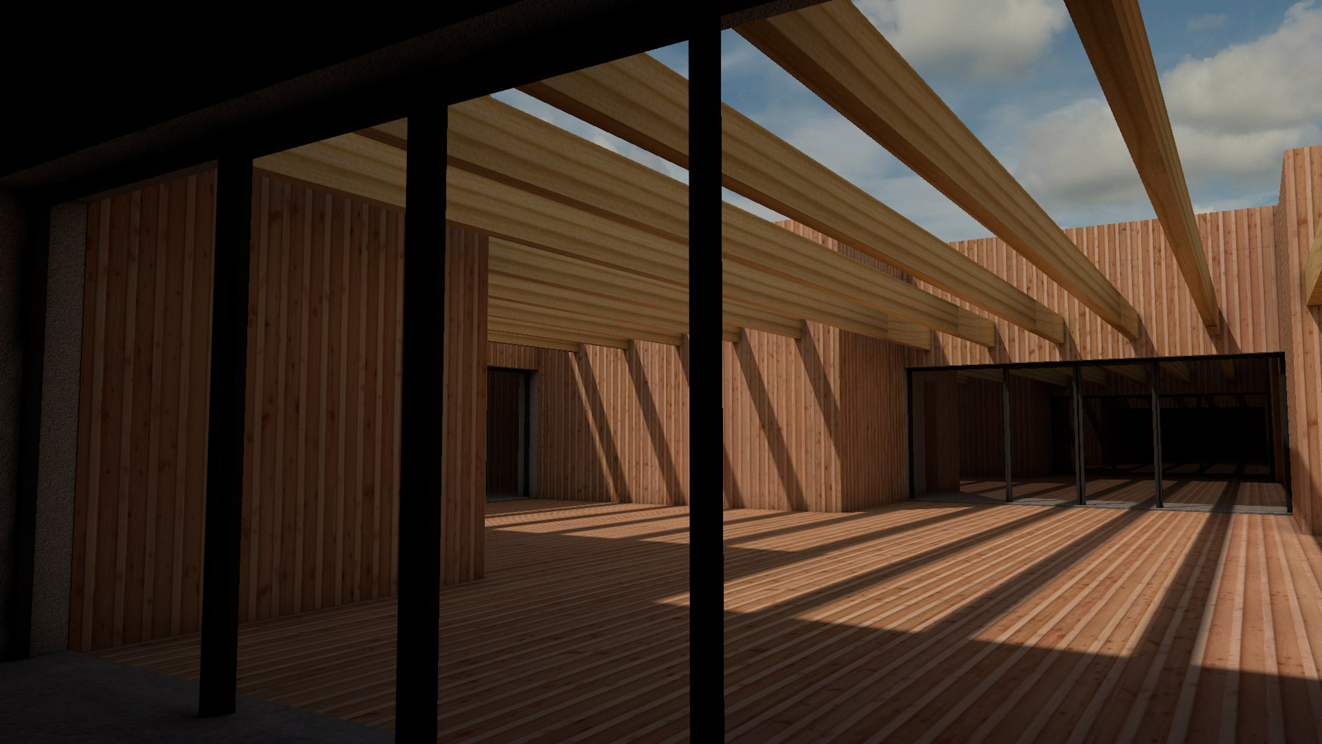 Blick durchs Fenster